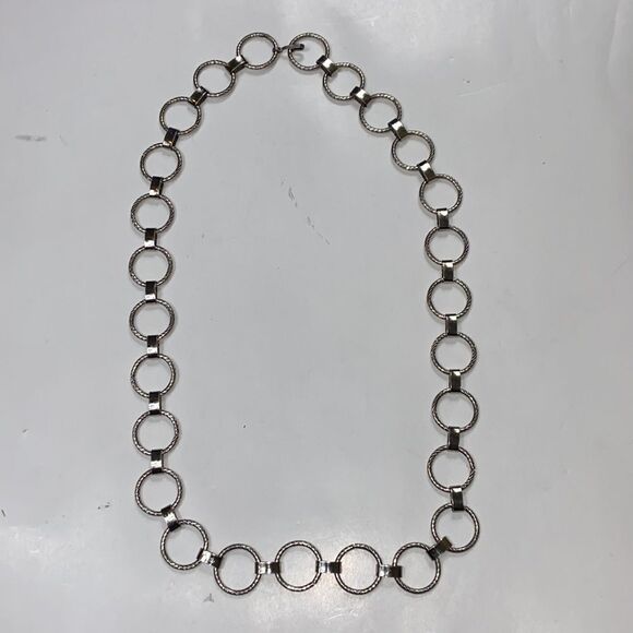 Vintage Woman Belt Ajustable Tone Silver Metal main image 5